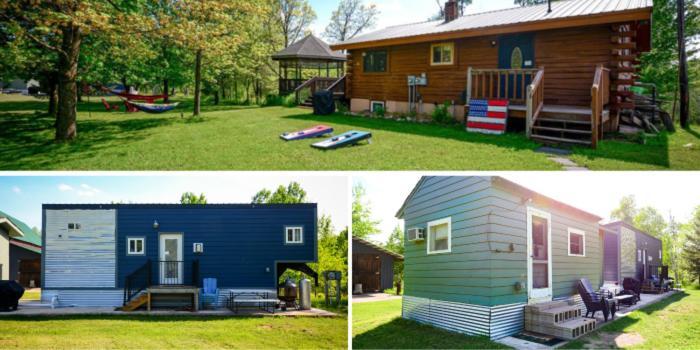 Cozy Cabin With Hottub At Cloverdale Cabins هينكلي المظهر الخارجي الصورة